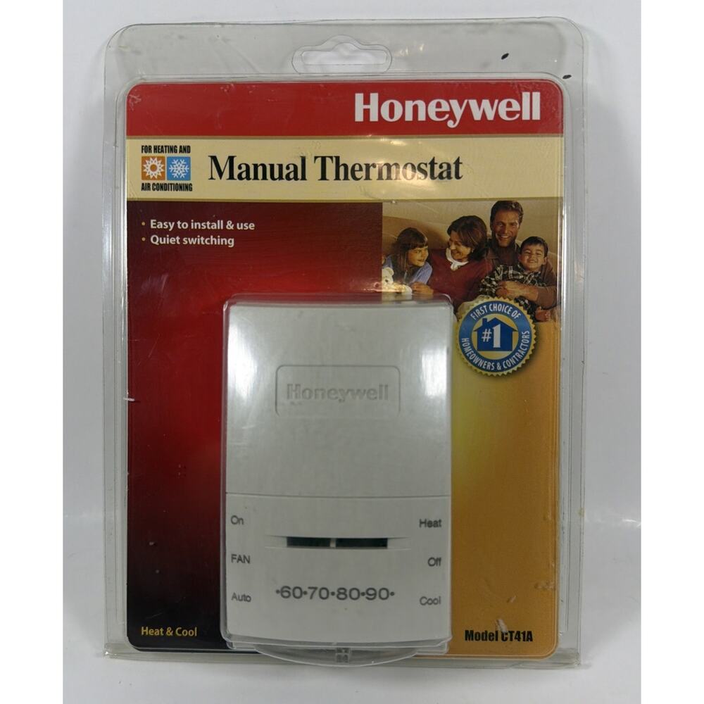 Honeywell Manual Thermostat for Heat & Cool - CT41A - New